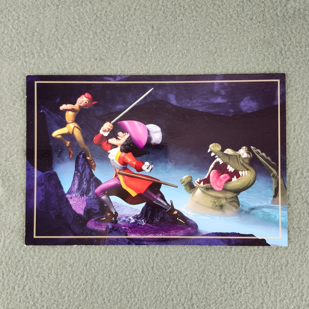 Walt Disney Peter Pan Captian Hook I've Got You This Time Jumbo Postcard